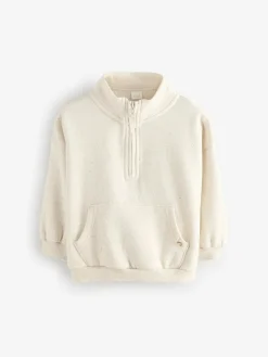 Next Oatmeal Quarter Zip Sweatshirt (3mths-7yrs)^ Baby Girls|Baby Girls