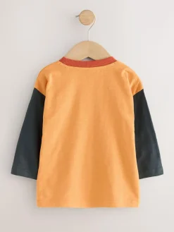 Next Long Sleeve Appliqué T-Shirts 3 Pack (3mths-7yrs)^BOY Tops|Multipacks