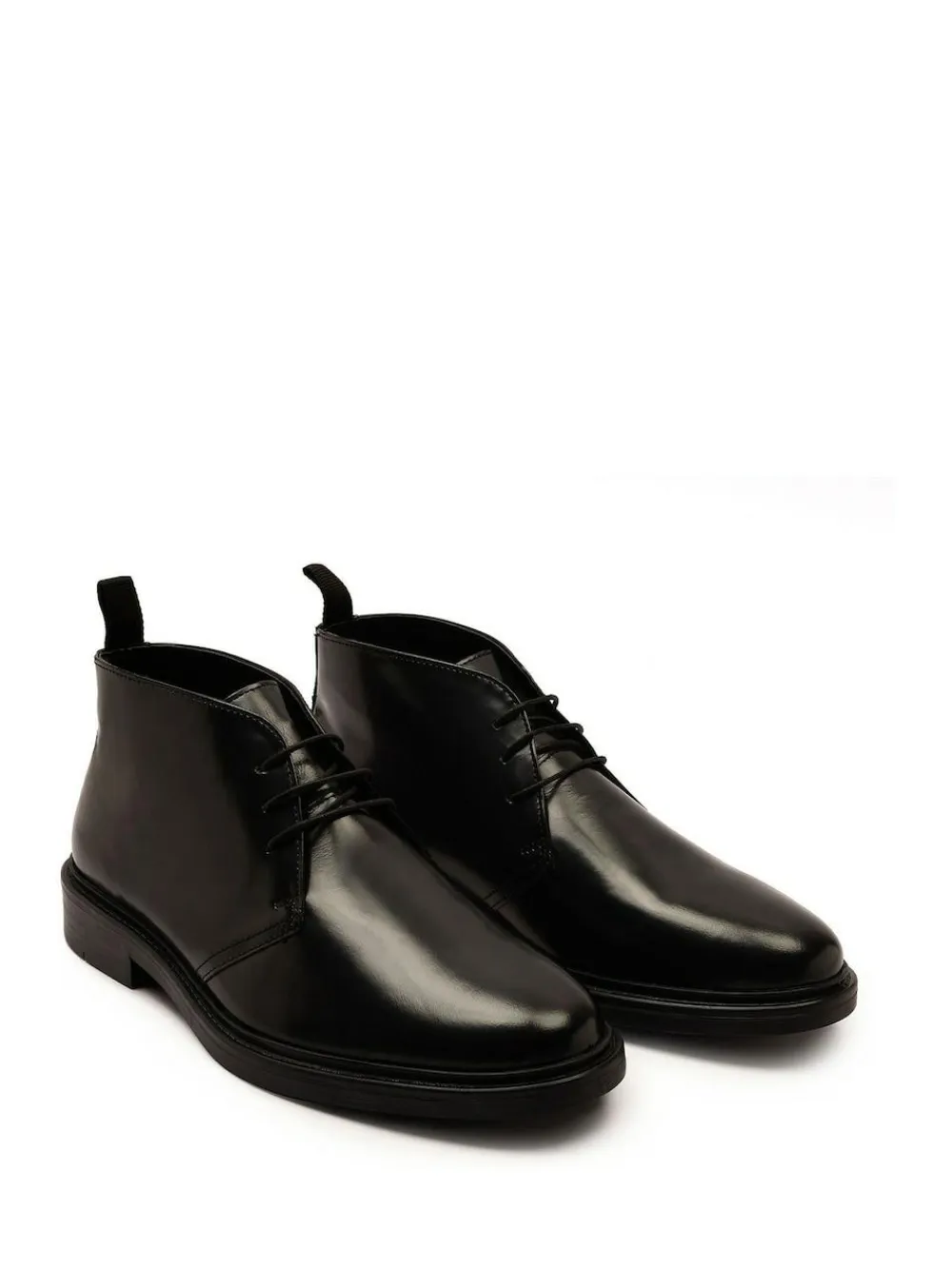 Off The Hook Black Loki Black Leather Lace-Up Boots^ Boots|Boots
