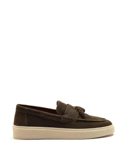 Off The Hook Green Rory Loafers Tassel Casual Slip On Suede Leather Shoes^ Shoes