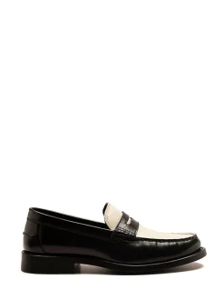 Clearance Off The Hook Monro Loafer Formal Casual Slip-On Leather Shoes White
