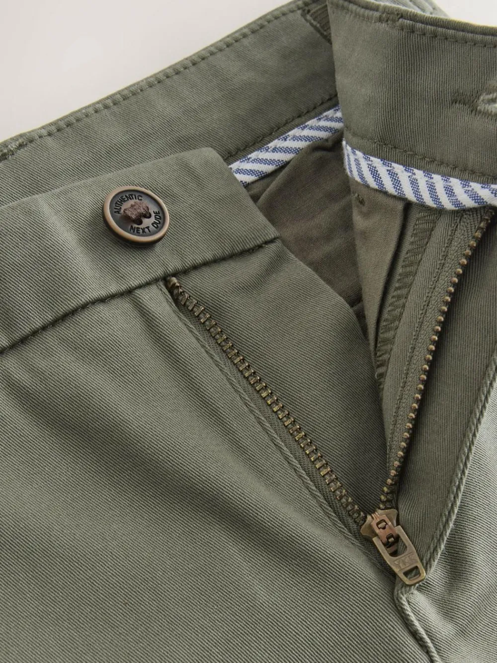 Discount Next Olive Green Skinny Fit Stretch Chino Trousers (3-17yrs)