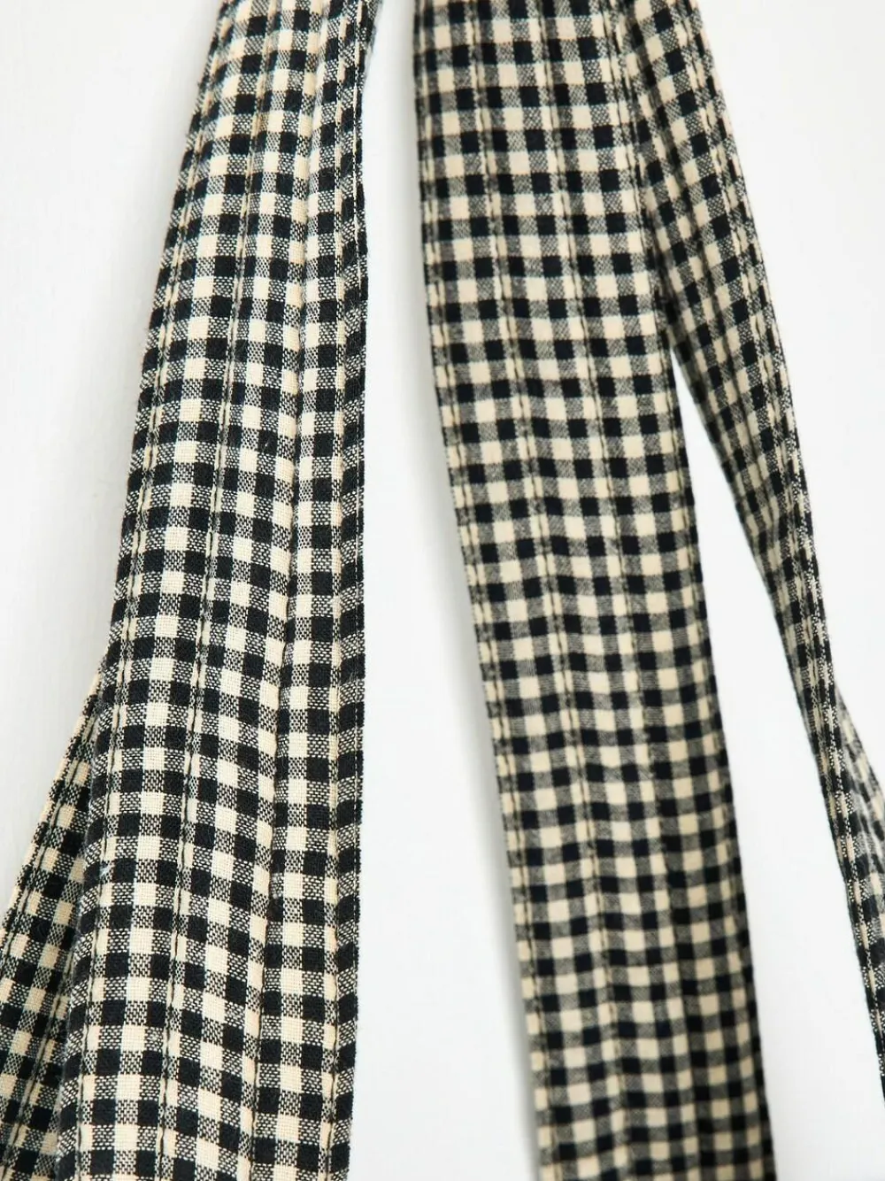 Oliver Bonas Black Gingham FabricnTote Bag^Women Bags