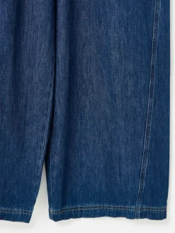Clearance Oliver Bonas Blue Denim V-Neck Tie Waist Jumpsuit