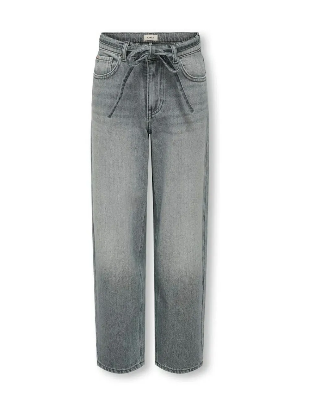 ONLY KIDS Grey Gianna Tie Waist Straight Fit Jeans^ Jeans