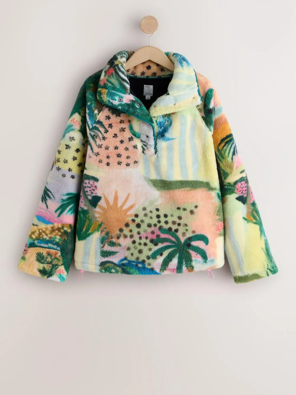 Next Printed Borg Fleece Top^Women Loungewear|Hoodies & Sweatshirts
