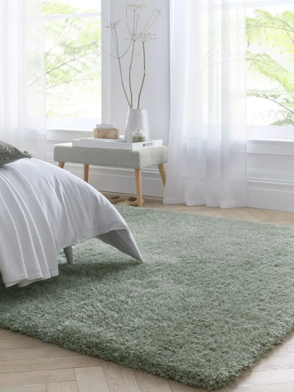 Origin Rugs Chicago Soft Shaggy Rug Green