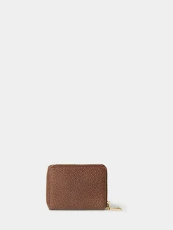 Osprey London The Core Small Leather Zip Around Purse Brown