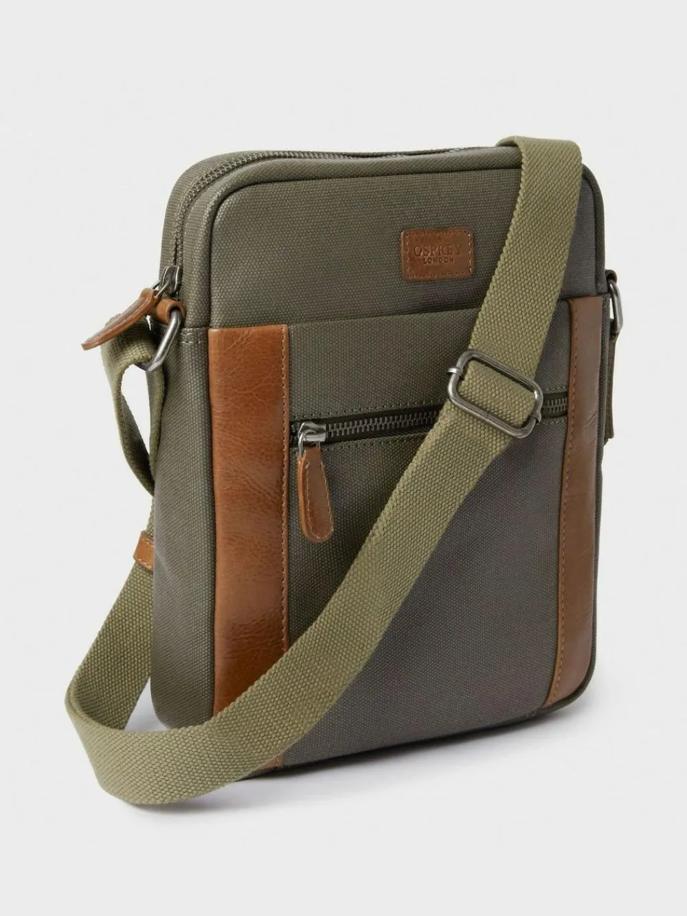 Osprey London The Small Grantham Waxed Canvas And Leather Messenger Bag^ Bags