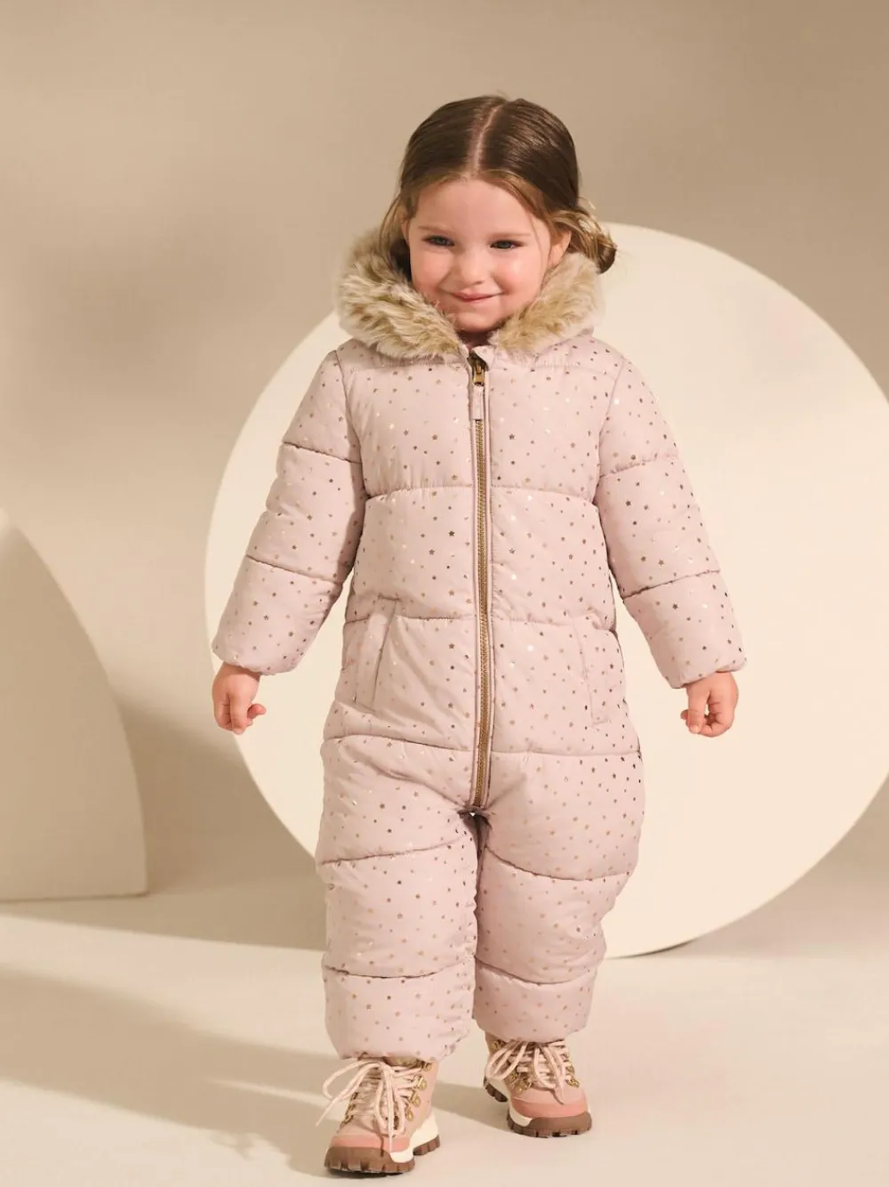 Next Print Shower Resistant Snowsuit (3mths-7yrs)^ Baby Girls|Baby Winter Clothing
