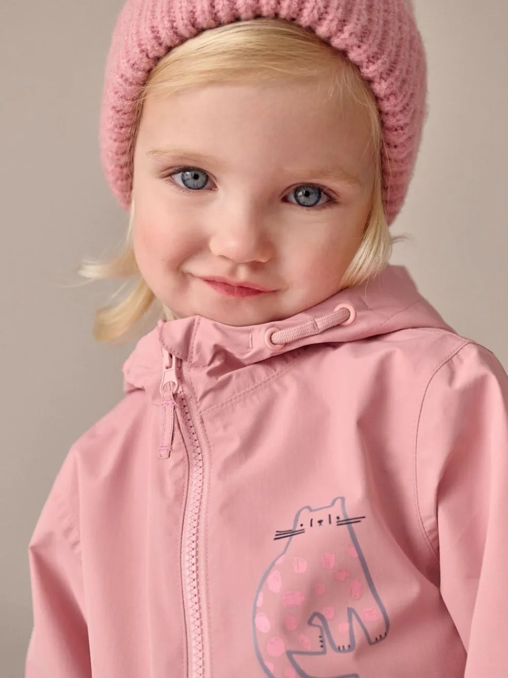 Next Pale Pink Waterproof Printed Puddlesuit (3mths-7yrs)^ Coats, Jackets & Pramsuits|Coats, Jackets & Pramsuits