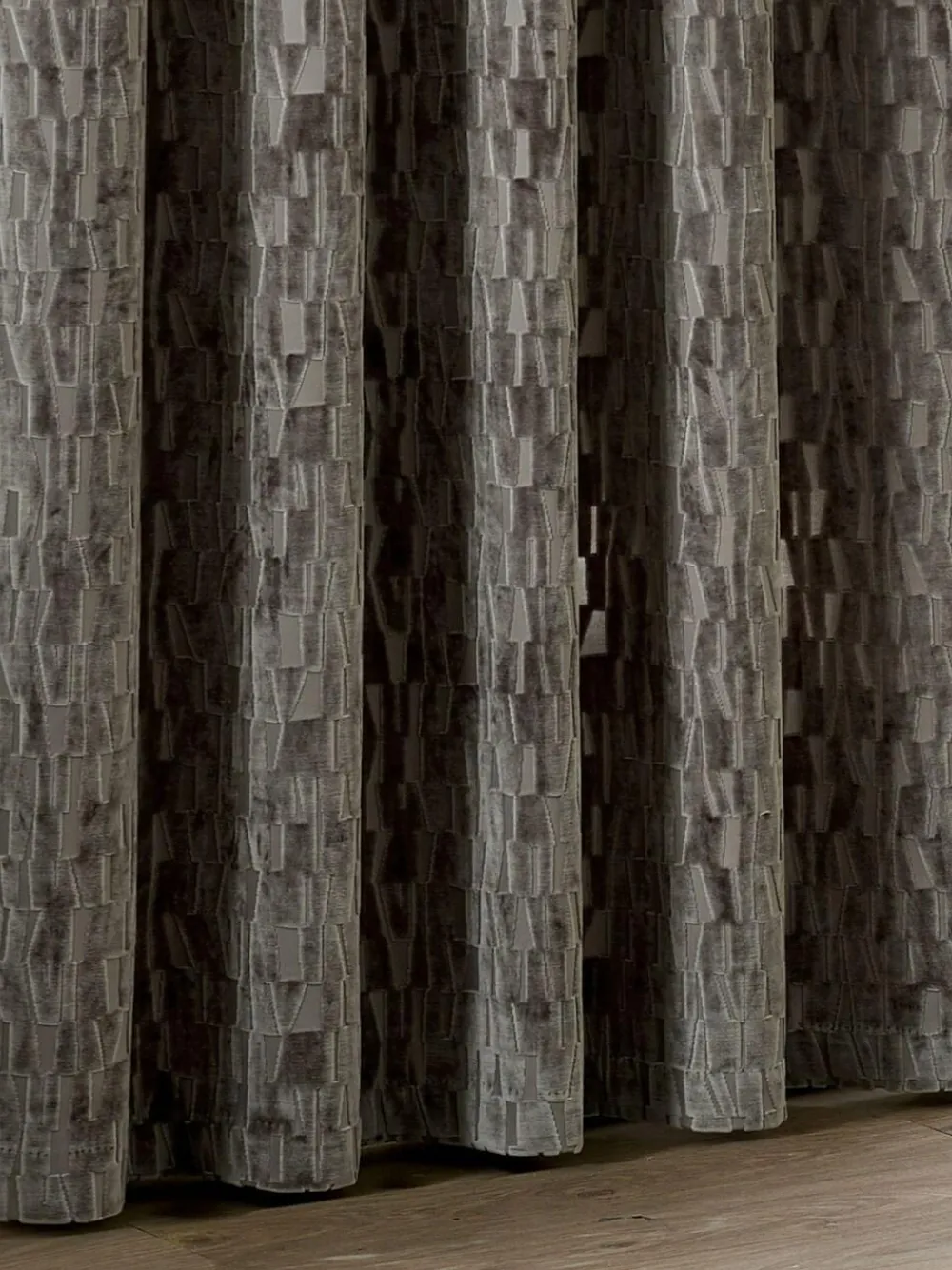 Paoletti Brown Manhattan Velvet Eyelet Curtains^ Curtains & Blinds