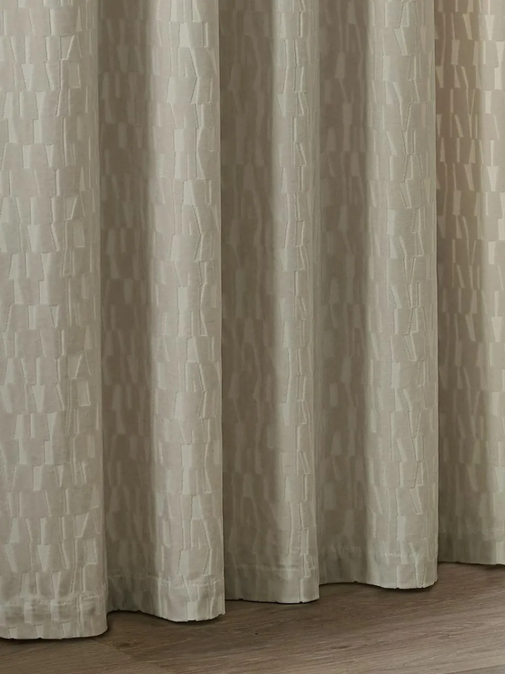 Hot Paoletti Natural Manhattan Velvet Eyelet Curtains