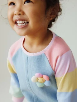 Next Raglan Denim Dress (3mths-8yrs)^ Baby Girls|Newborn Clothing
