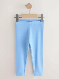 Next Pastel Rainbow Ribbed Leggings 5 Pack (3mths-7yrs)^ Baby Girls|Pants & Leggings