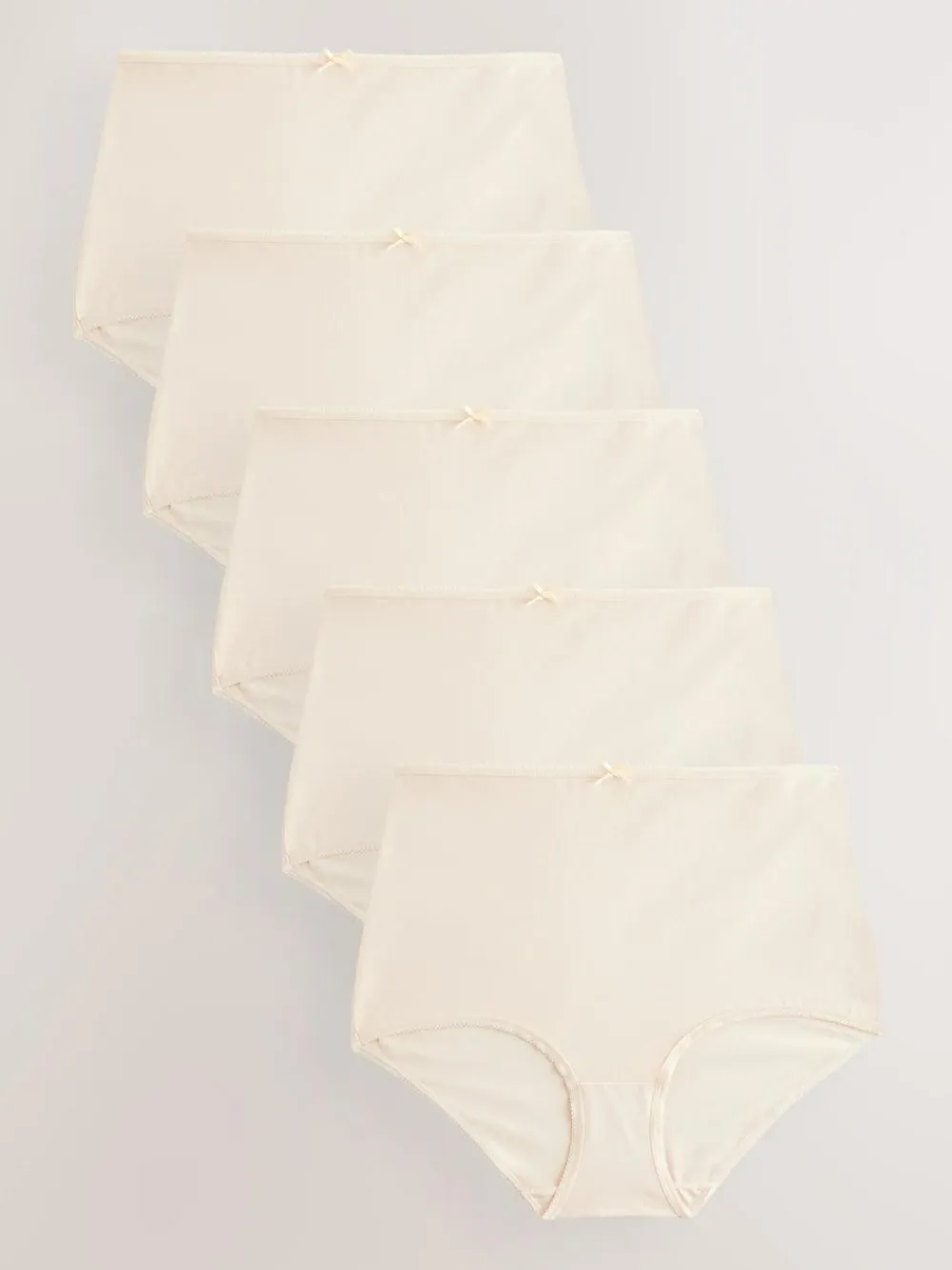 Outlet Next Pastel Rose Nude Full Brief Cotton Rich Knickers 5 Pack