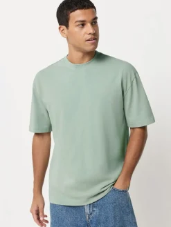 Next Relaxed Fit Heavyweight T-Shirts 5 Pack^ Nightwear|Tops & T-Shirts