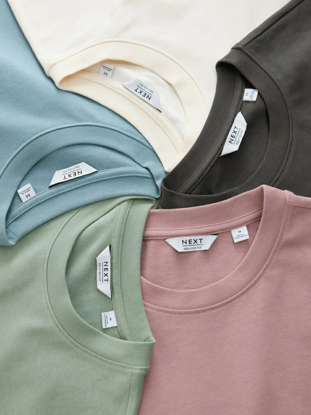 Next Relaxed Fit Heavyweight T-Shirts 5 Pack^ Nightwear|Tops & T-Shirts