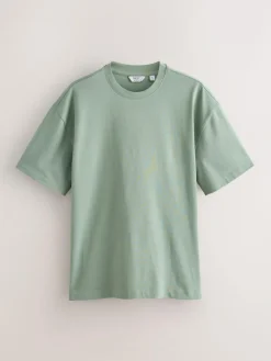 Next Relaxed Fit Heavyweight T-Shirts 5 Pack^ Nightwear|Tops & T-Shirts