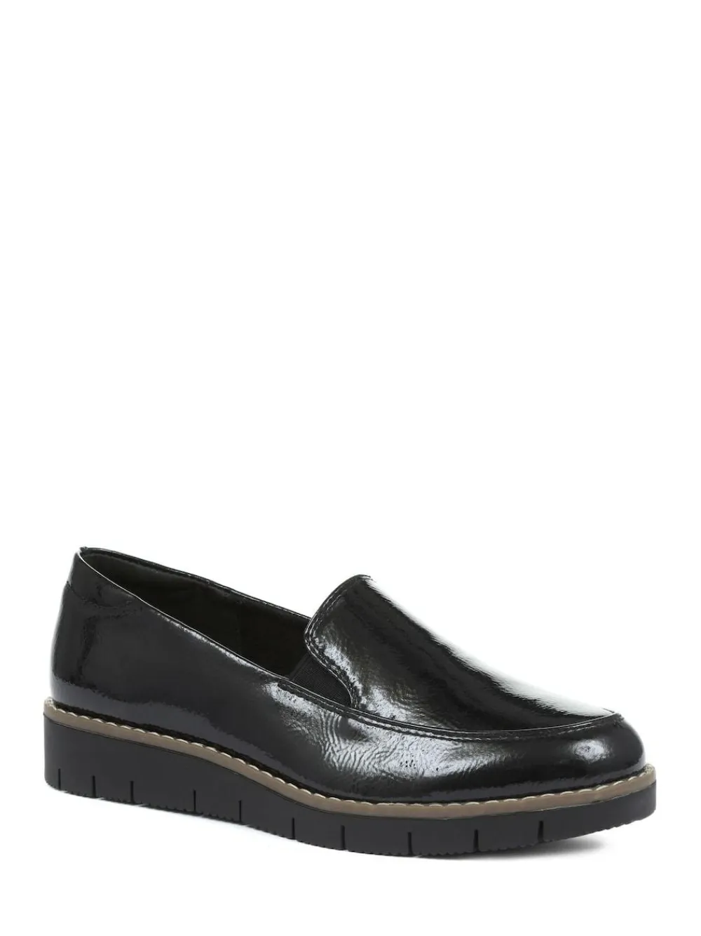 Pavers Black Ladies Slip-On Shoes^Women Flats