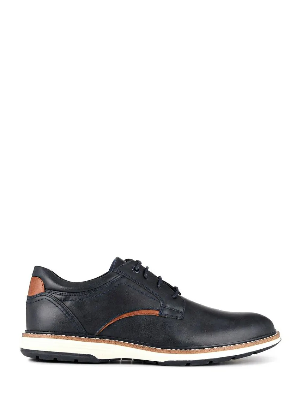 New Pavers Wide Fit Lace-Up Casual Shoes Blue