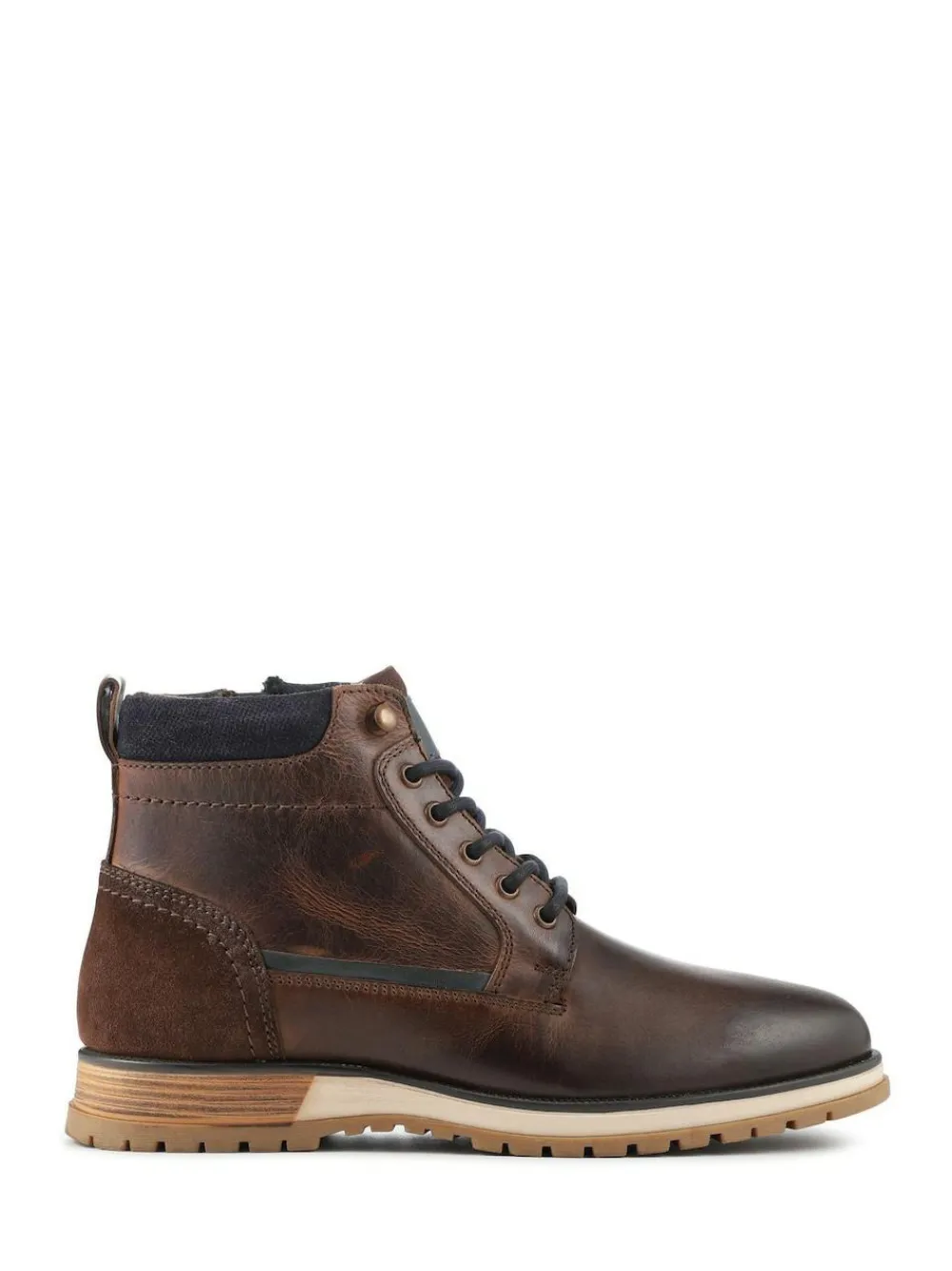 Pavers Wide Fit Leather Boots With Grip Sole^ Boots|Boots