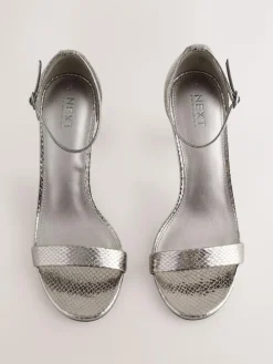 Sale Next Forever Comfort® Strappy Heeled Sandals Pewter