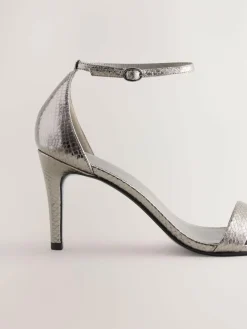 Sale Next Forever Comfort® Strappy Heeled Sandals Pewter
