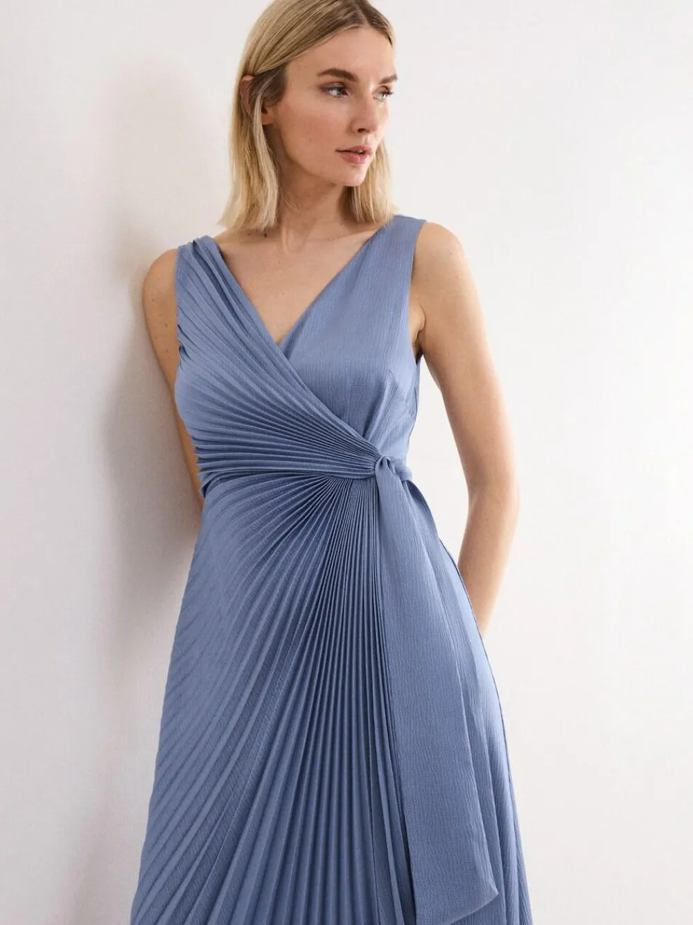 Online Phase Eight Blue Emlyn Wrap Dress