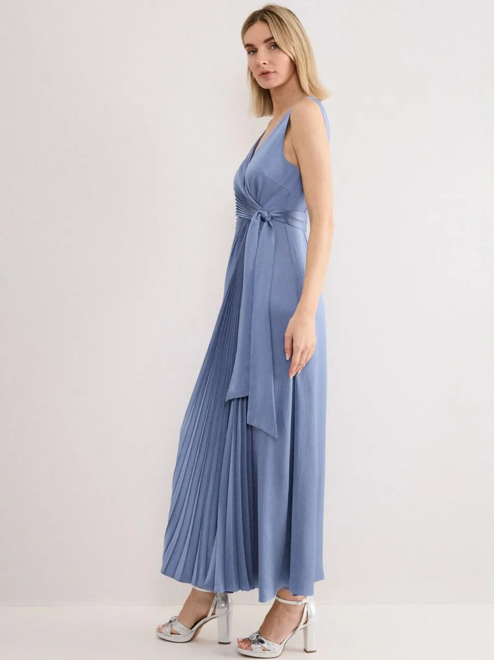 Online Phase Eight Blue Emlyn Wrap Dress