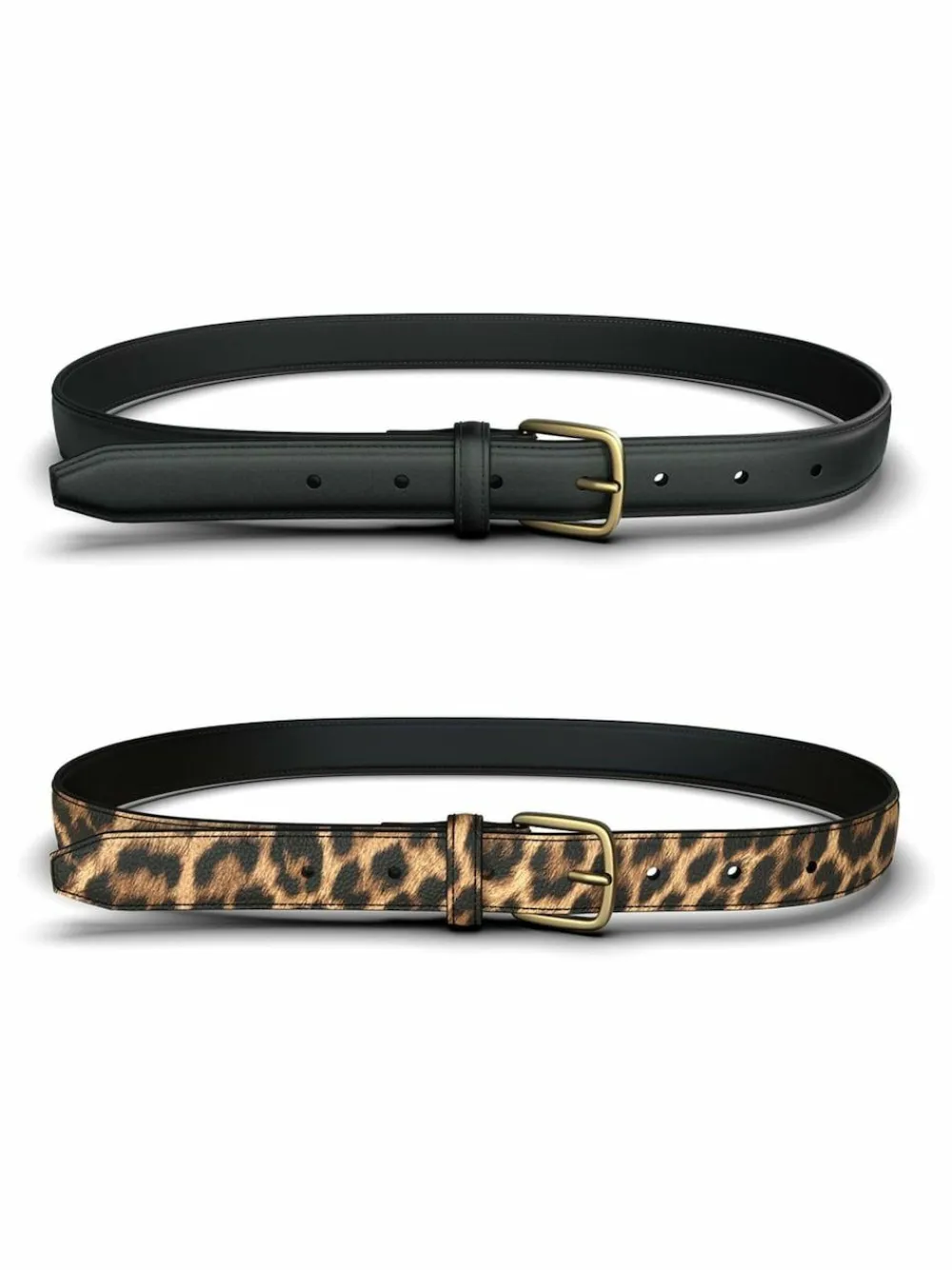Online PIECES Belts 2 Pack