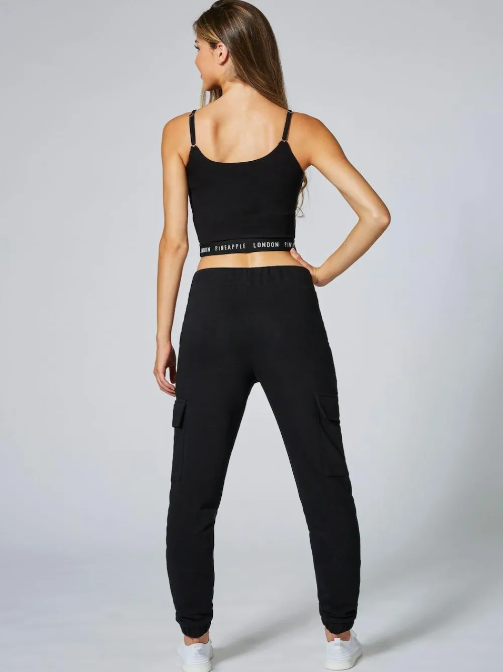 Pineapple Womens Cargo Joggers Black