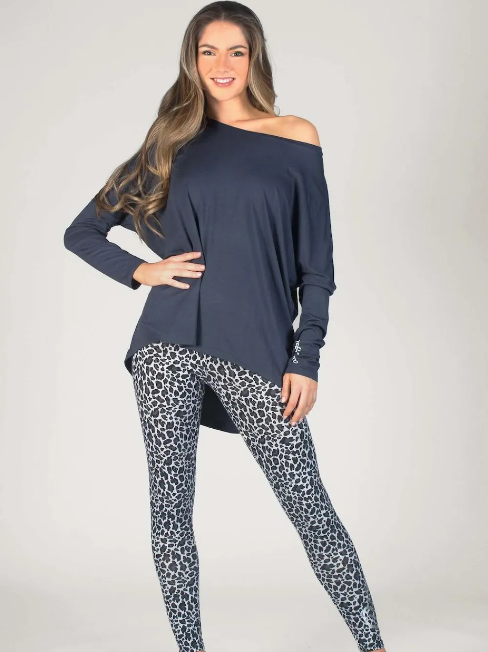 Pineapple Grey Womens Script Long Sleeves Top^Women Sportswear