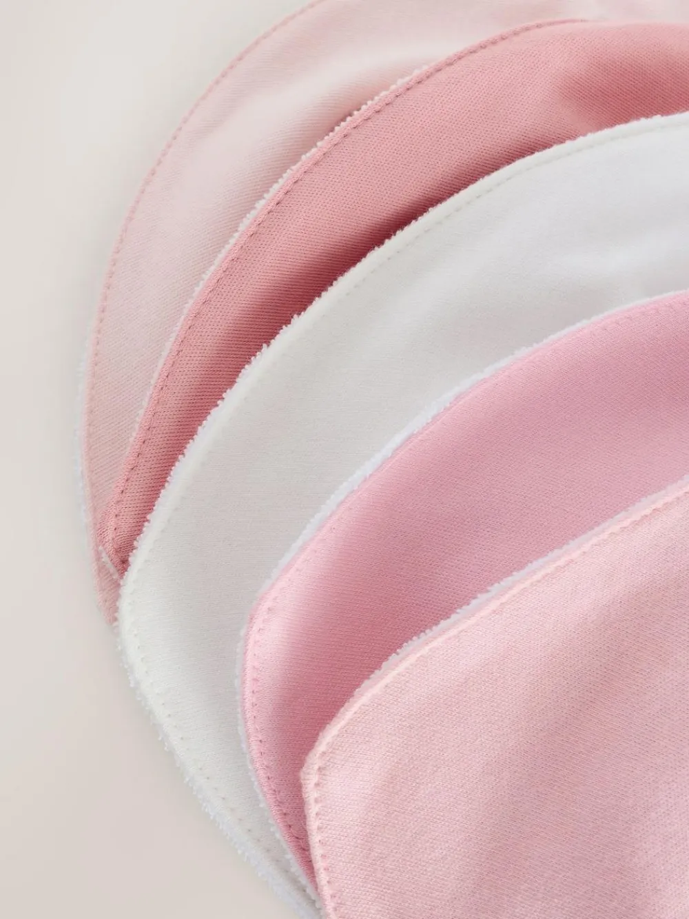 Next Pink 5 Pack Baby Dribble Bibs^ Bibs|Newborn Accessories