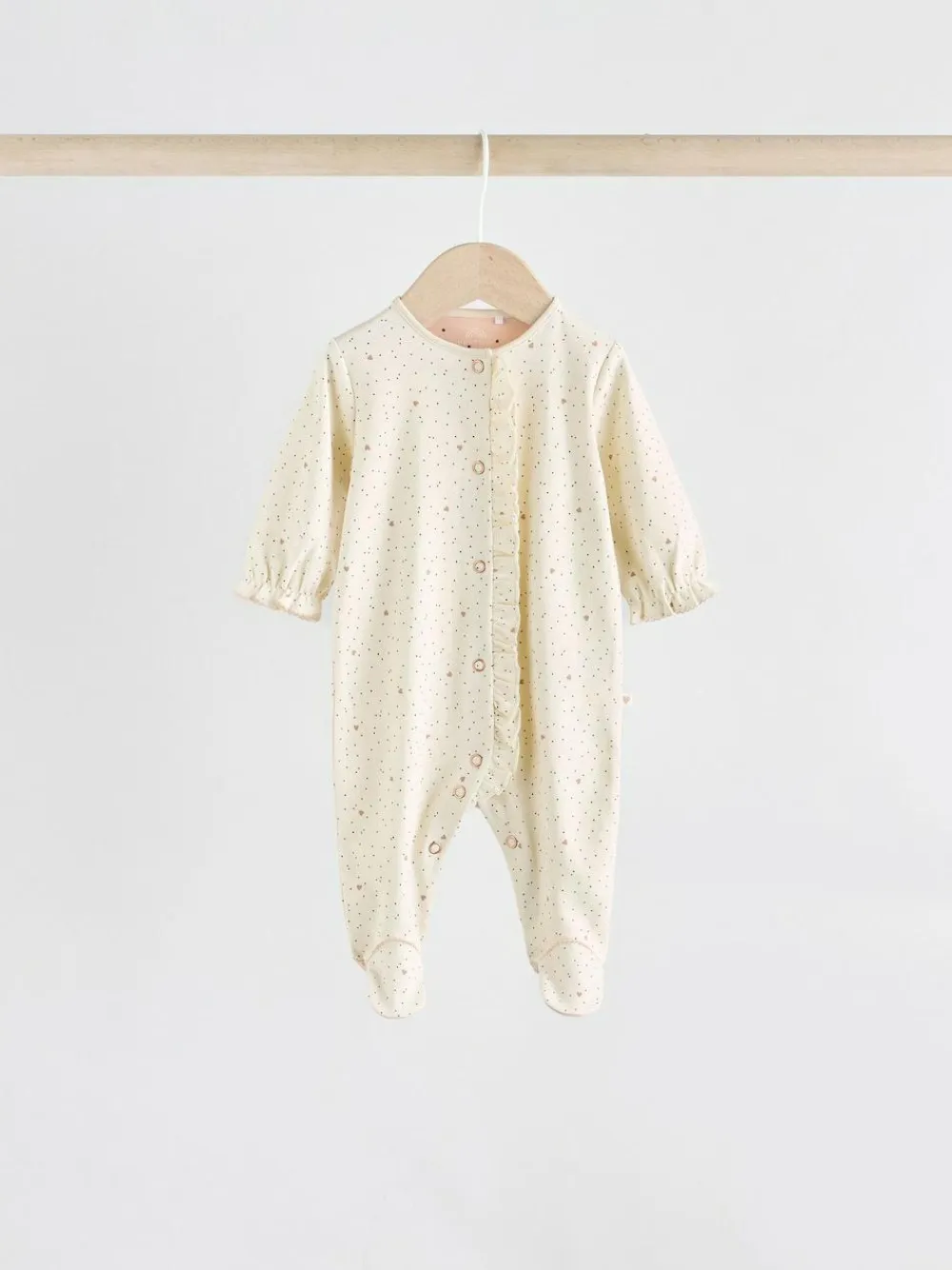 Best Next Pink 3 Pack Baby Sleepsuits with Matching Turbans (0mths-2yrs)
