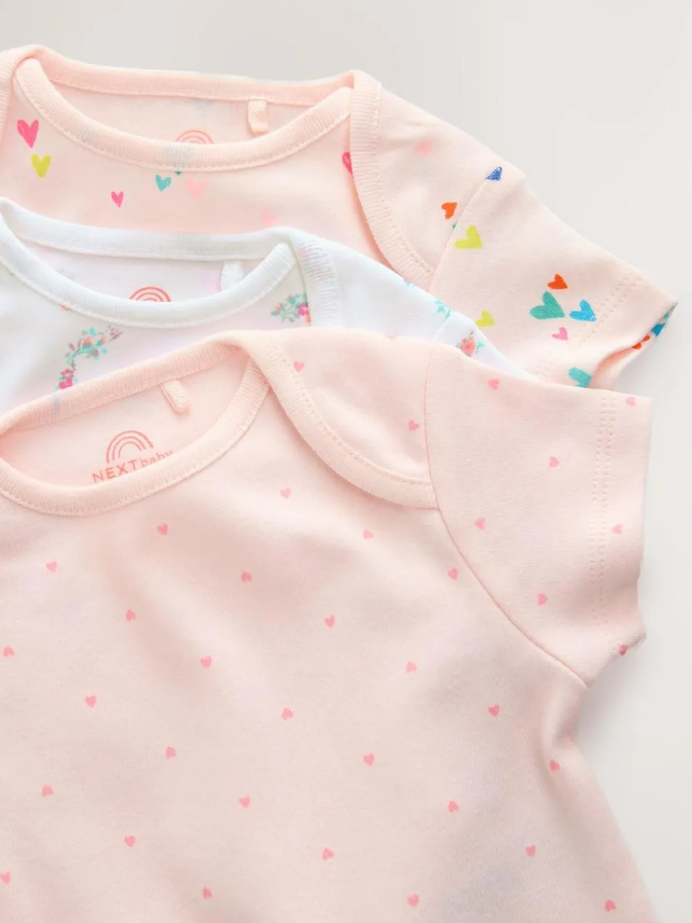 Next Pink 3 Pack Hip Dysplasia Short Sleeve Baby Bodysuits^ Bodysuits & Vests|Vests