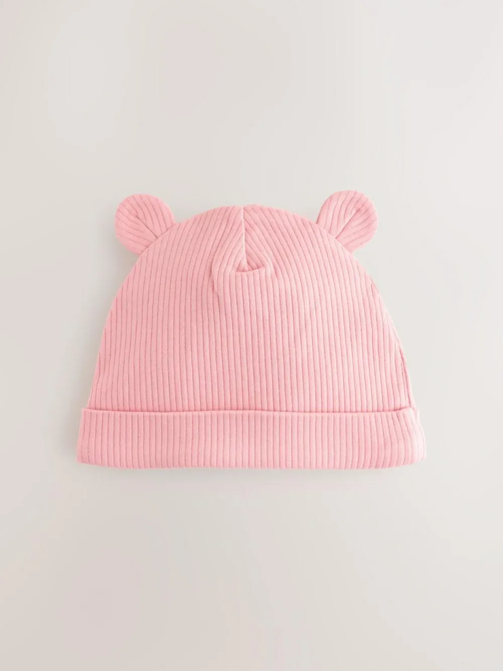 Outlet Next Pink 4 Piece Baby Beanies And Dibble Bibs Set (0-18mths)