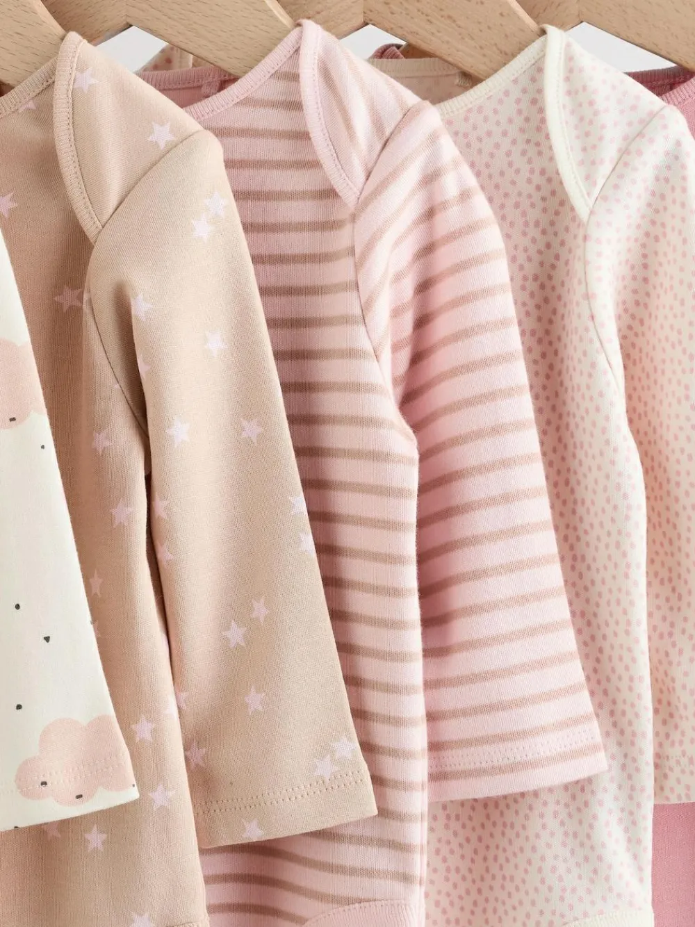 Outlet Next Pink Baby Long Sleeve Bodysuits 5 Pack