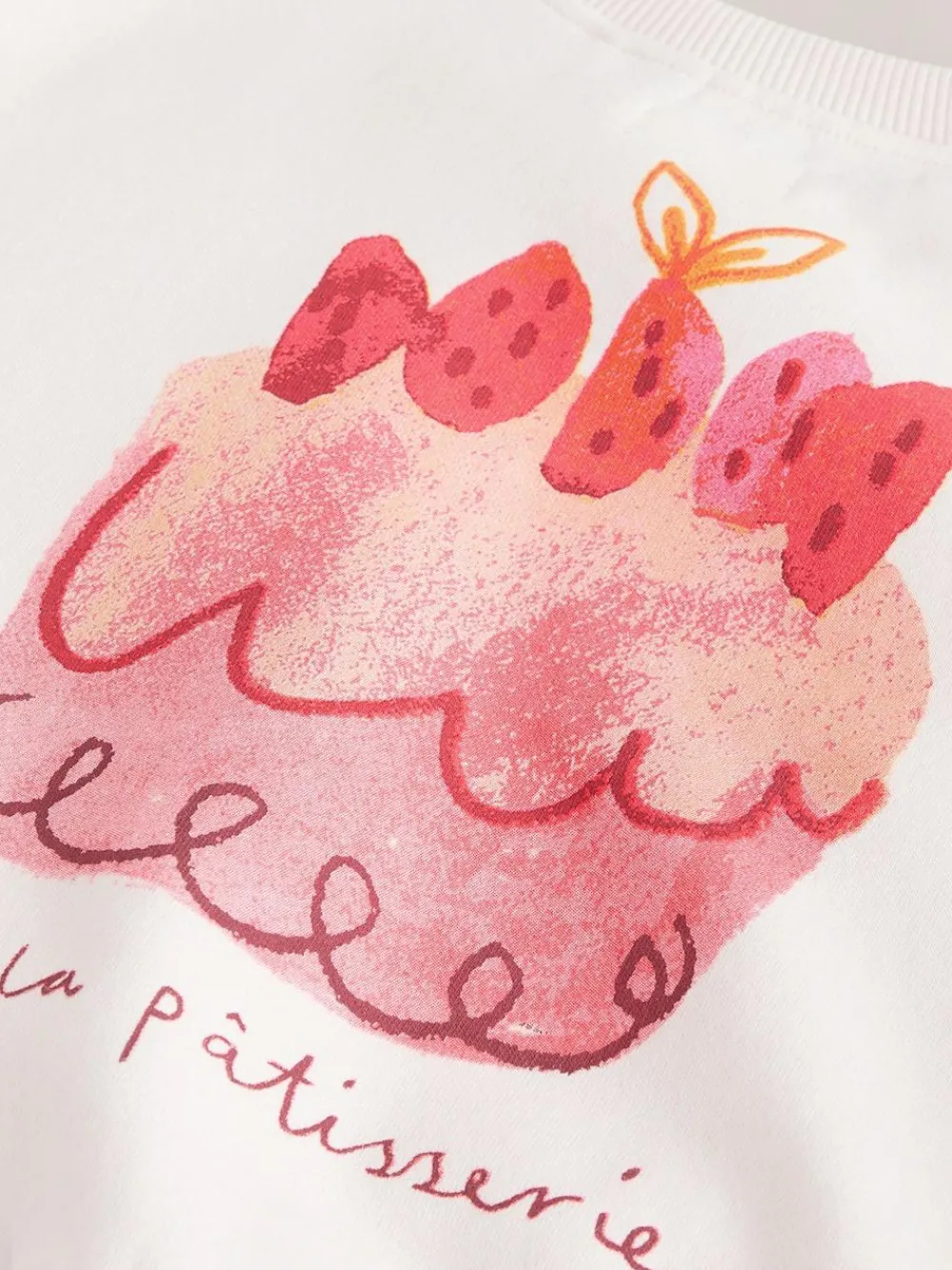 Next Pink Cake Sweatshirt and Barrel Leg Joggers Set (3mths-7yrs)^ Sweatshirts & Hoodies|Sweatshirts & Hoodies
