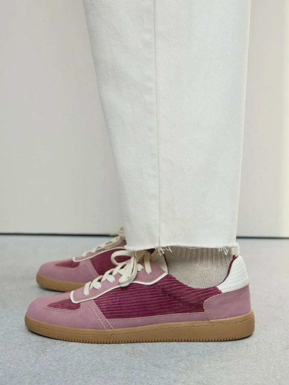 Next Pink Cord Forever Comfort® Lace-Up Trainers^Women Sneakers