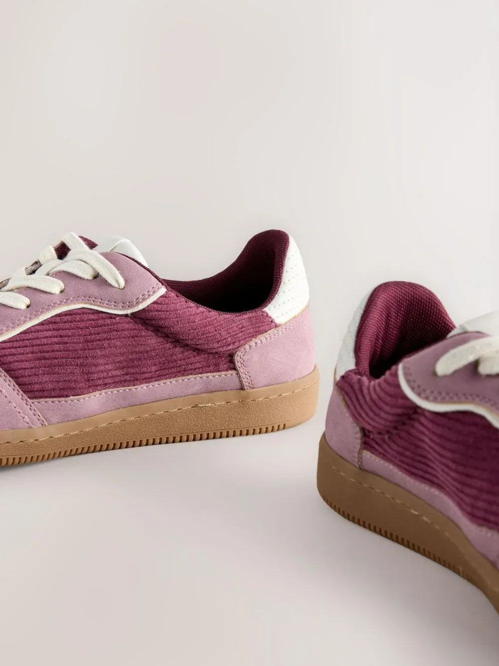 Next Pink Cord Forever Comfort® Lace-Up Trainers^Women Sneakers