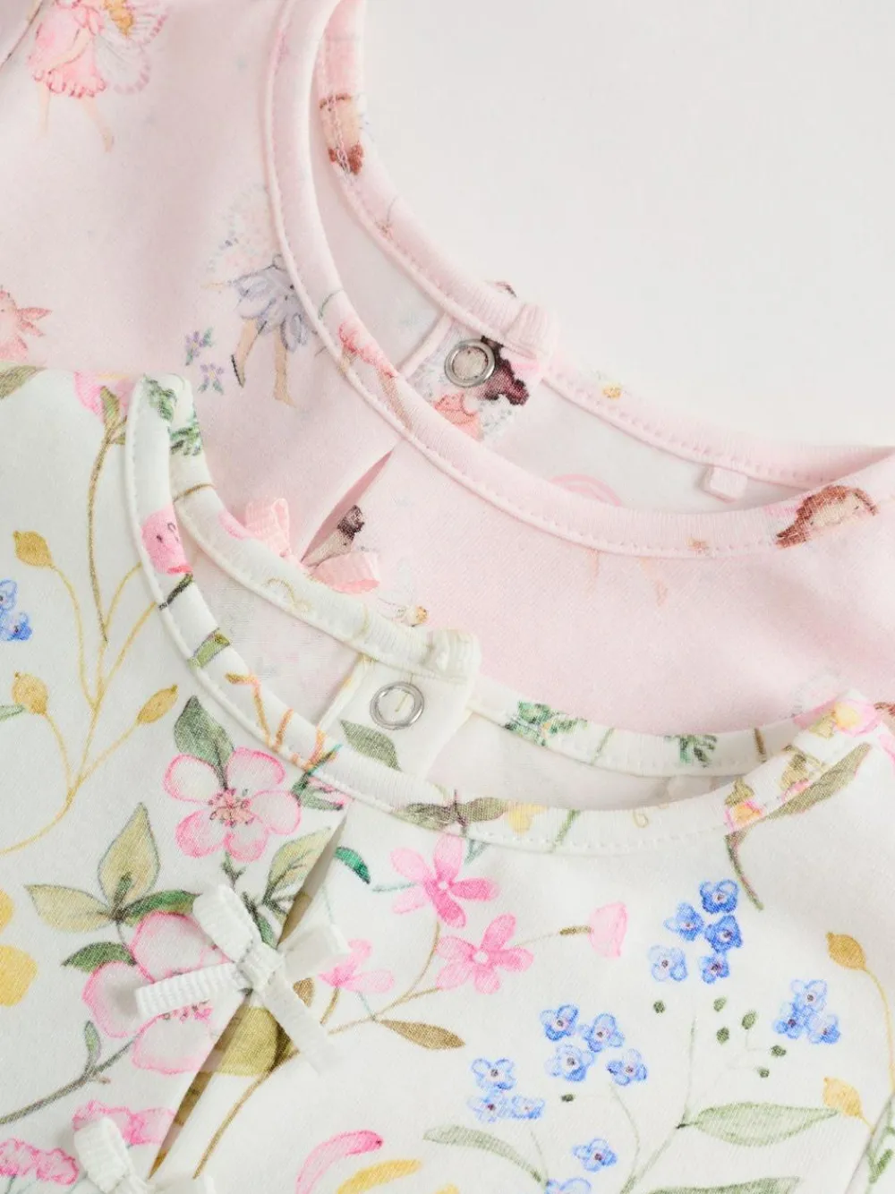 New Next Baby Short Sleeve Dress 2 Pack (0mths-3yrs) Pink Fairy