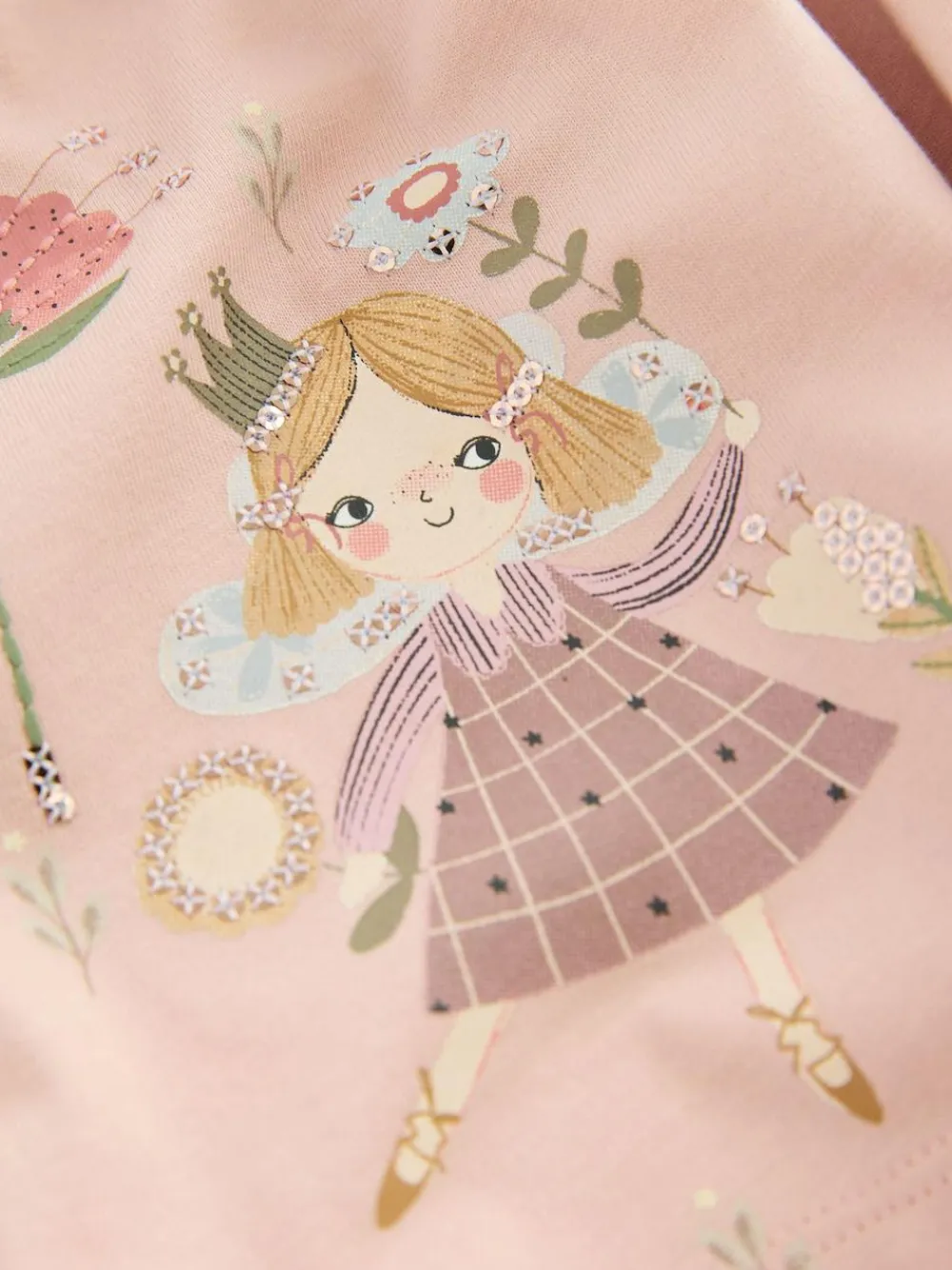 Next Pink Fairy Long Sleeve Embellished Dress (3mths-7yrs)^ Dresses|Occasionwear