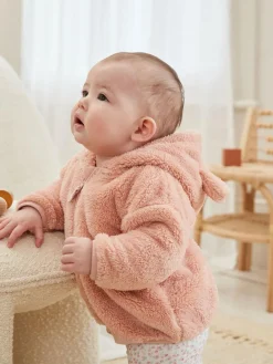 Next Fleece Baby Hooded Jacket (0mths-2yrs)^ Baby Winter Clothing|Coats, Jackets & Pramsuits