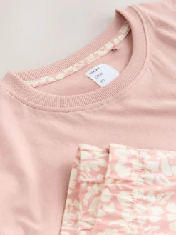 Next Pink Floral Short Sleeve Pyjamas^Women Pyjamas|All Night & Lounge