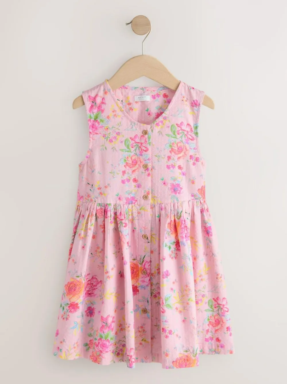 Next Stripe Short Sleeve Button Through Dress (3-16yrs)^ Dresses