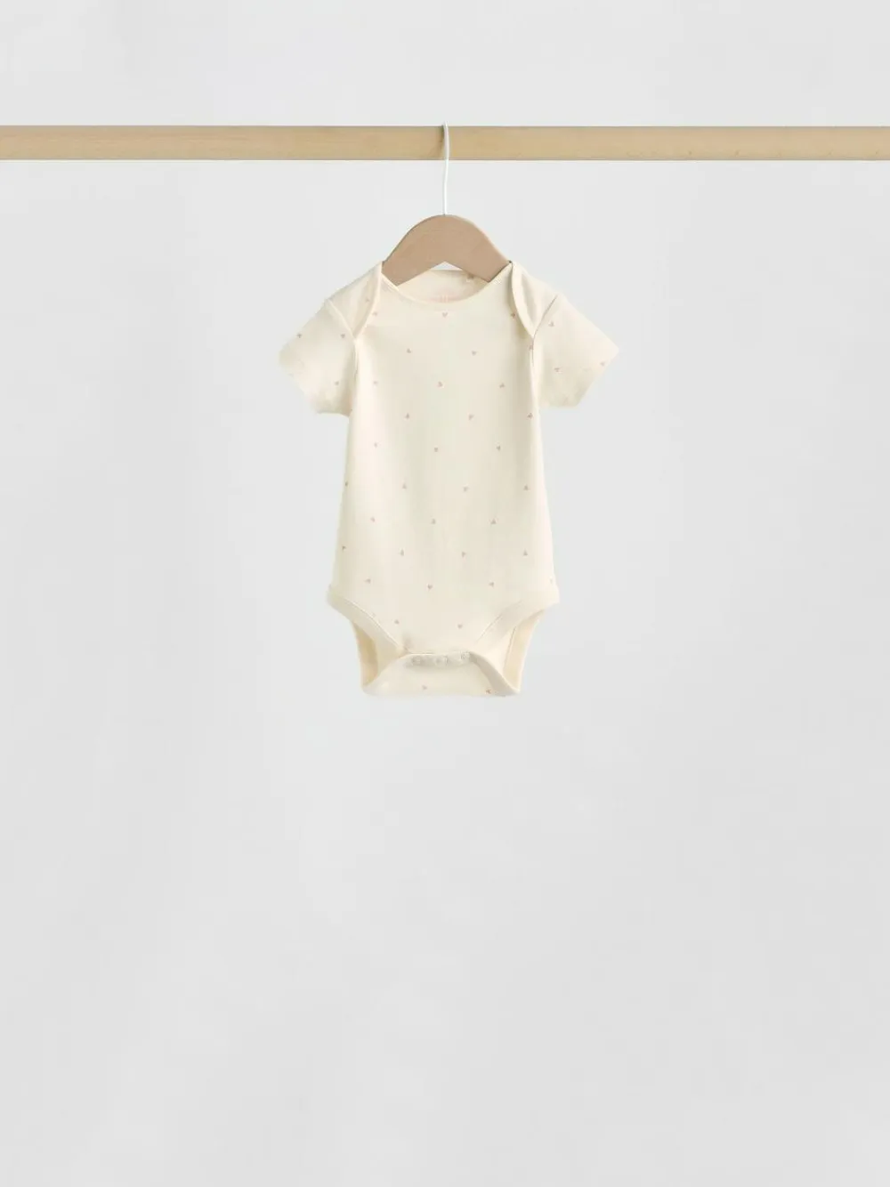 Next Pink Heart Baby Short Sleeve Bodysuits 5 Pack^ Baby Girls|Baby Girls
