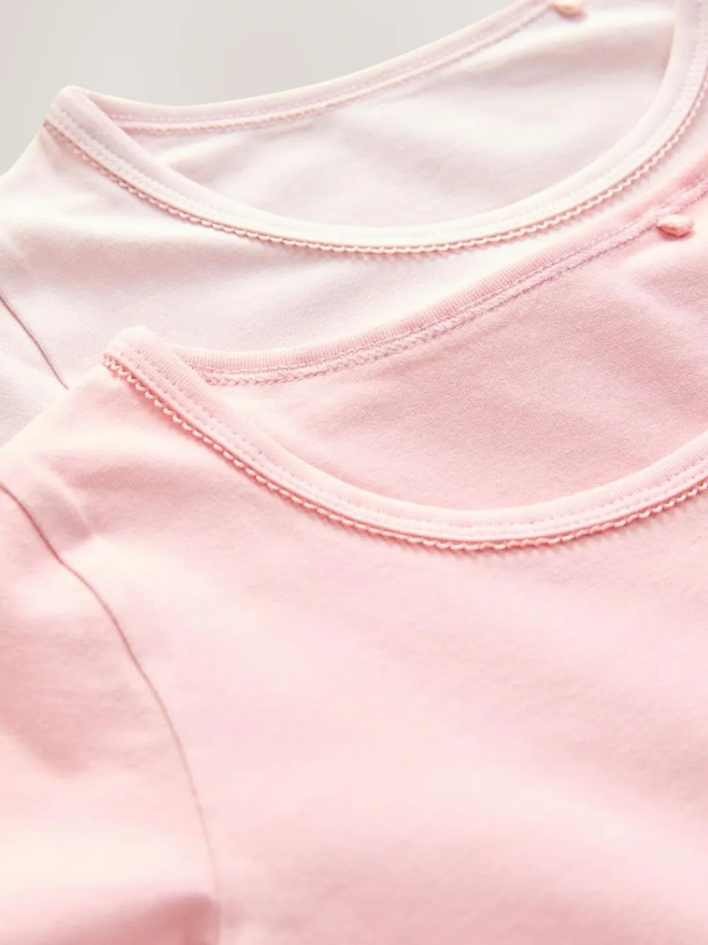 Online Next Long Sleeve Vests 2 Pack (1.5-12yrs) Pink