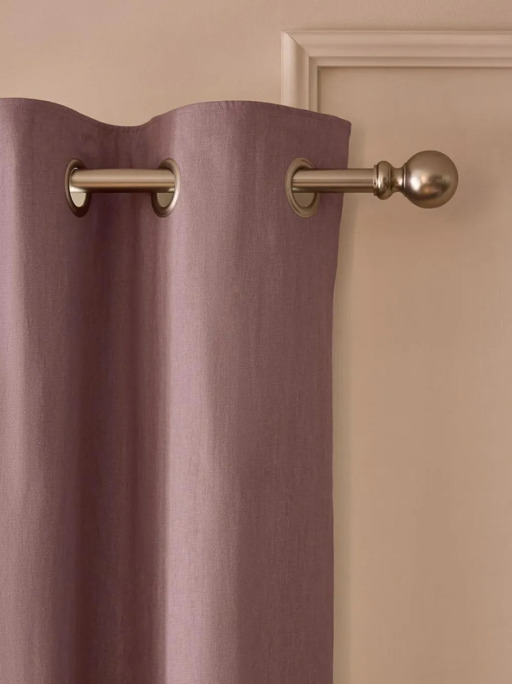 Sale Next Pink Mauve Blackout/Thermal Cotton Eyelet Curtains