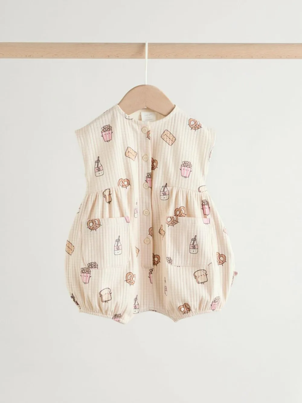 Next 3 Pack Baby Rompers Pink Milk Club